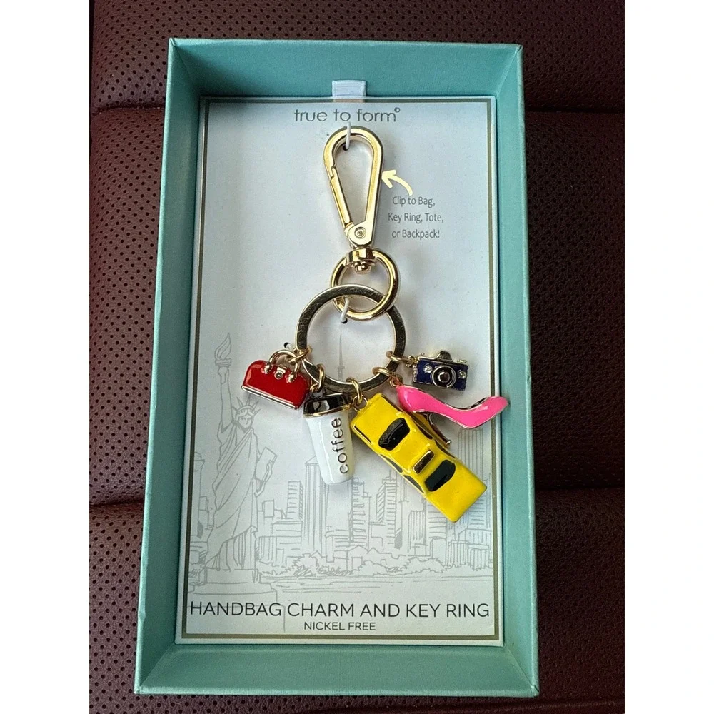 True to Form Handbag Charm and Key Ring New York Tourist‎ Souvenir